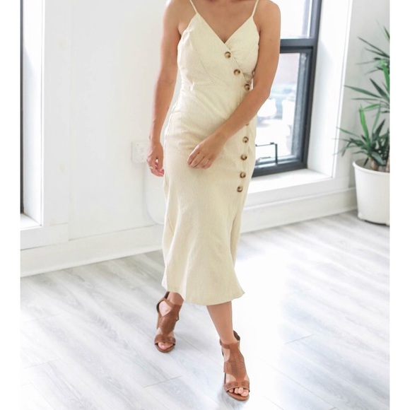 Boutique Brand Dresses & Skirts - Striped Button-Front Midi Dress